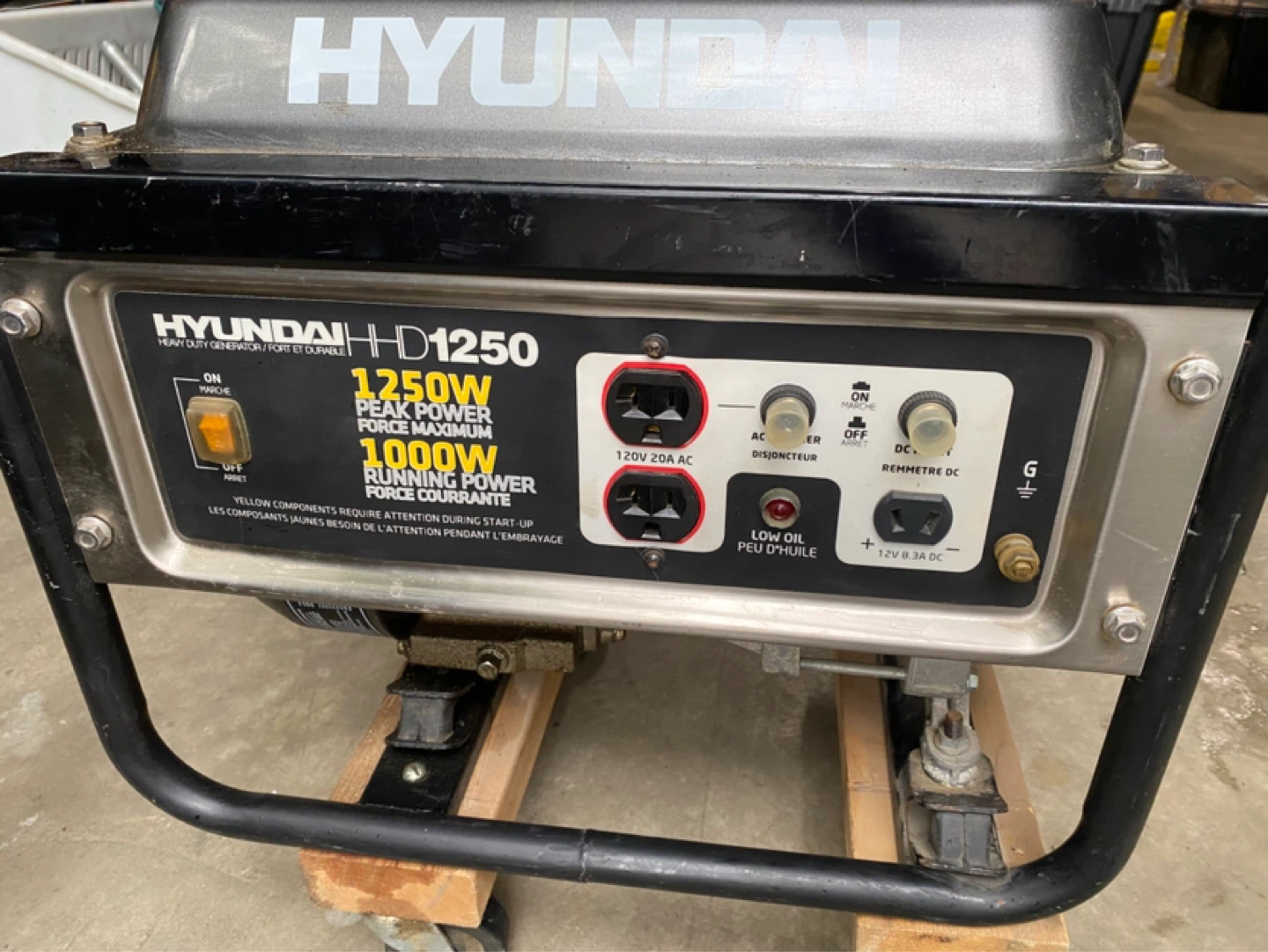 Hyundai hhd1250 generator - photo 2