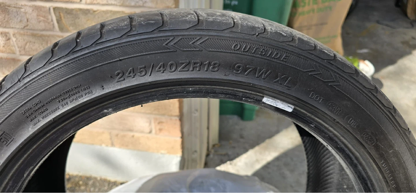 Used Tire 245/40ZR18 97W XL