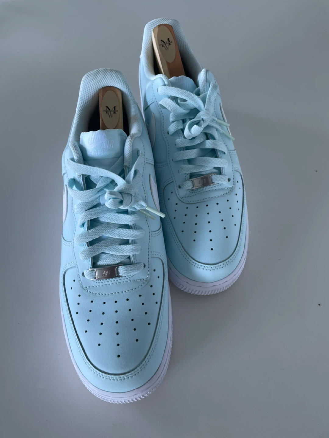 Nike Air Force 1 Low Light Blue Sneakers size 10.5 - photo 4
