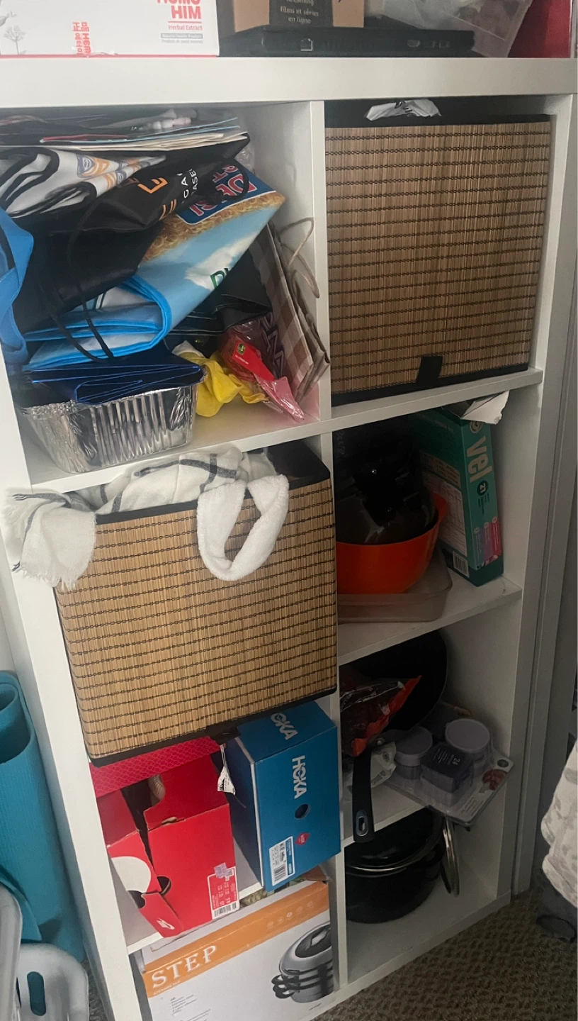 White storage unit