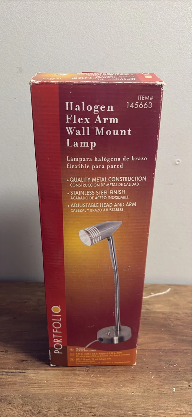 New Portfolio Halogen Flex Arm Lamp
