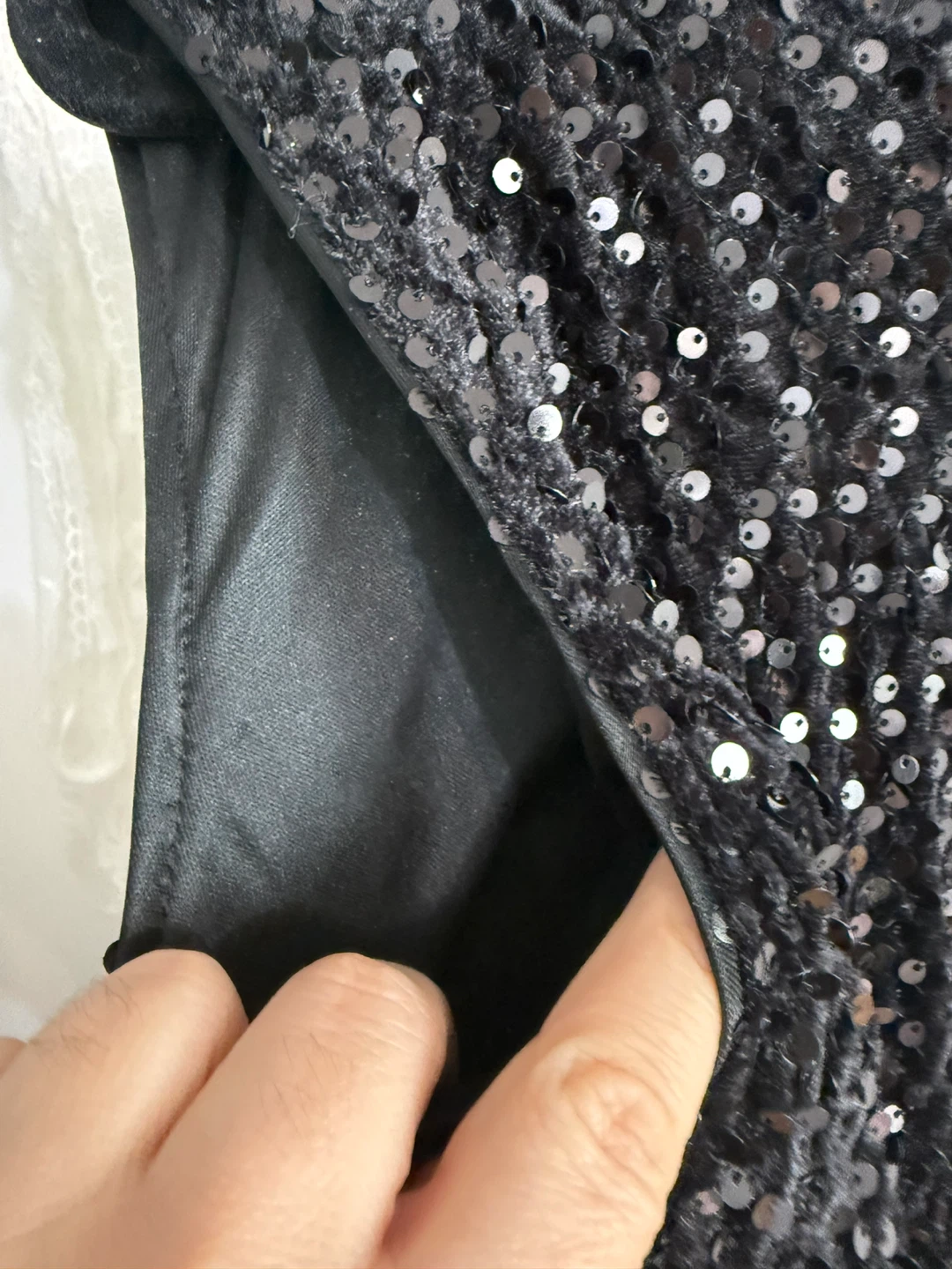 Black Sequin Sleeveless Dress size M - photo 4