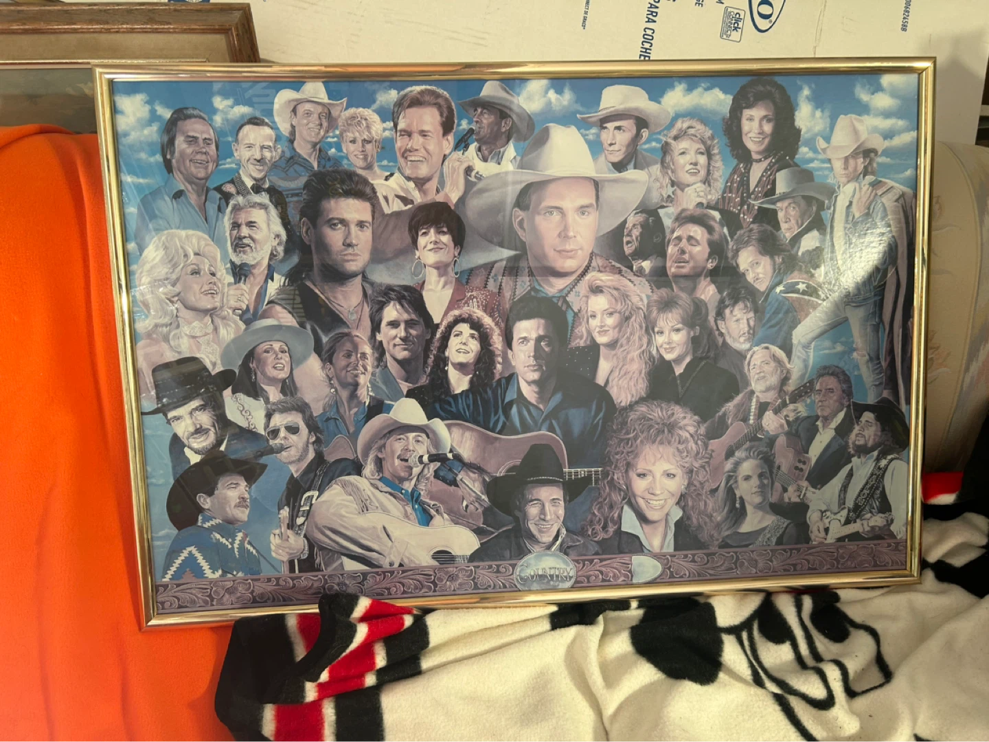 Framed Country Music Legends Poster