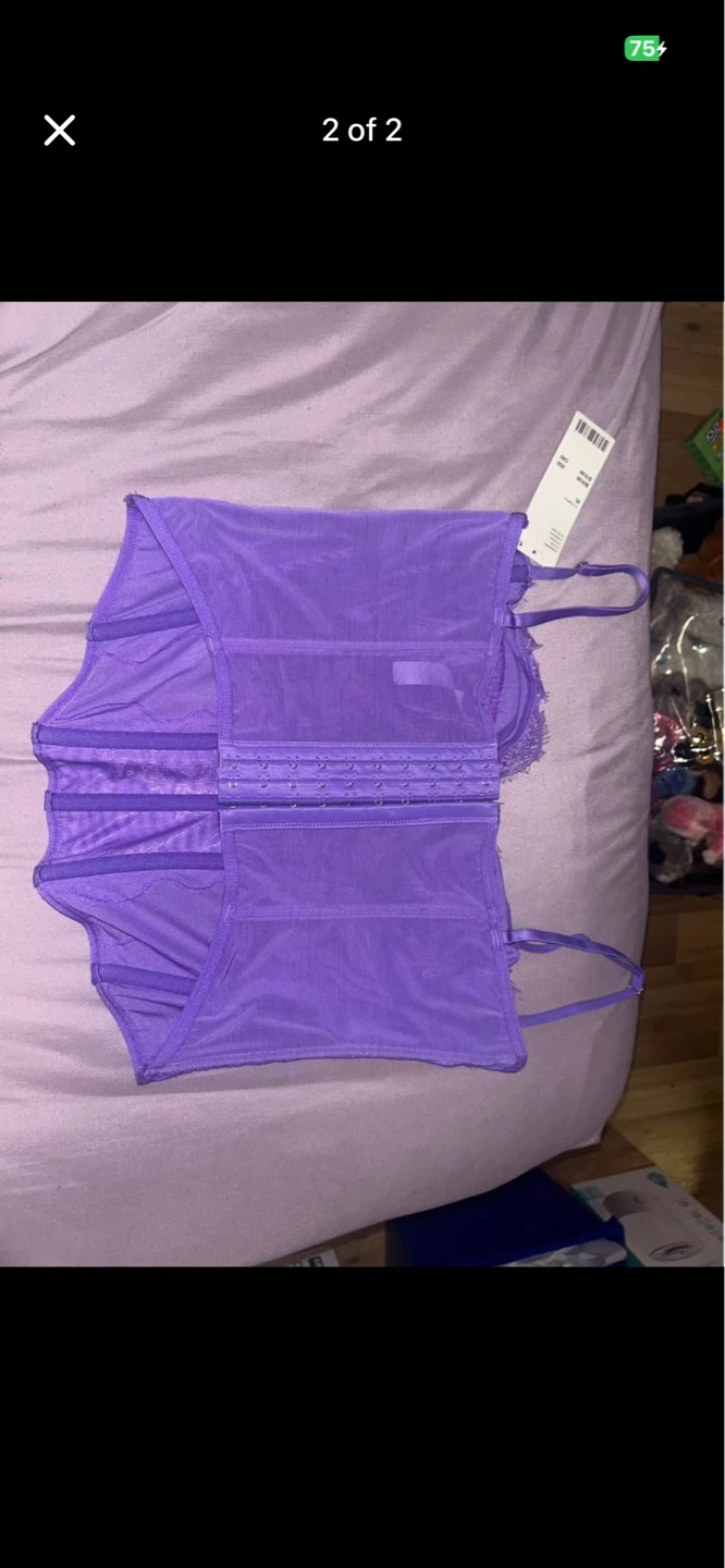 Purple Lace Corset Top - photo 2