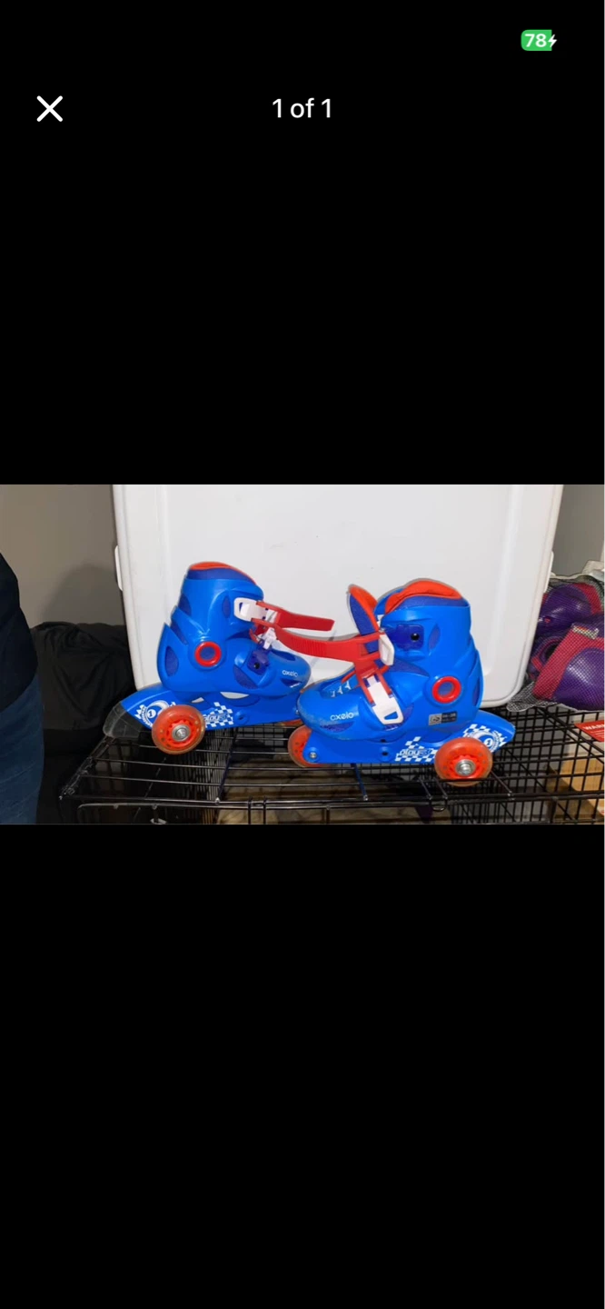 Blue Oxelo Roller Skates