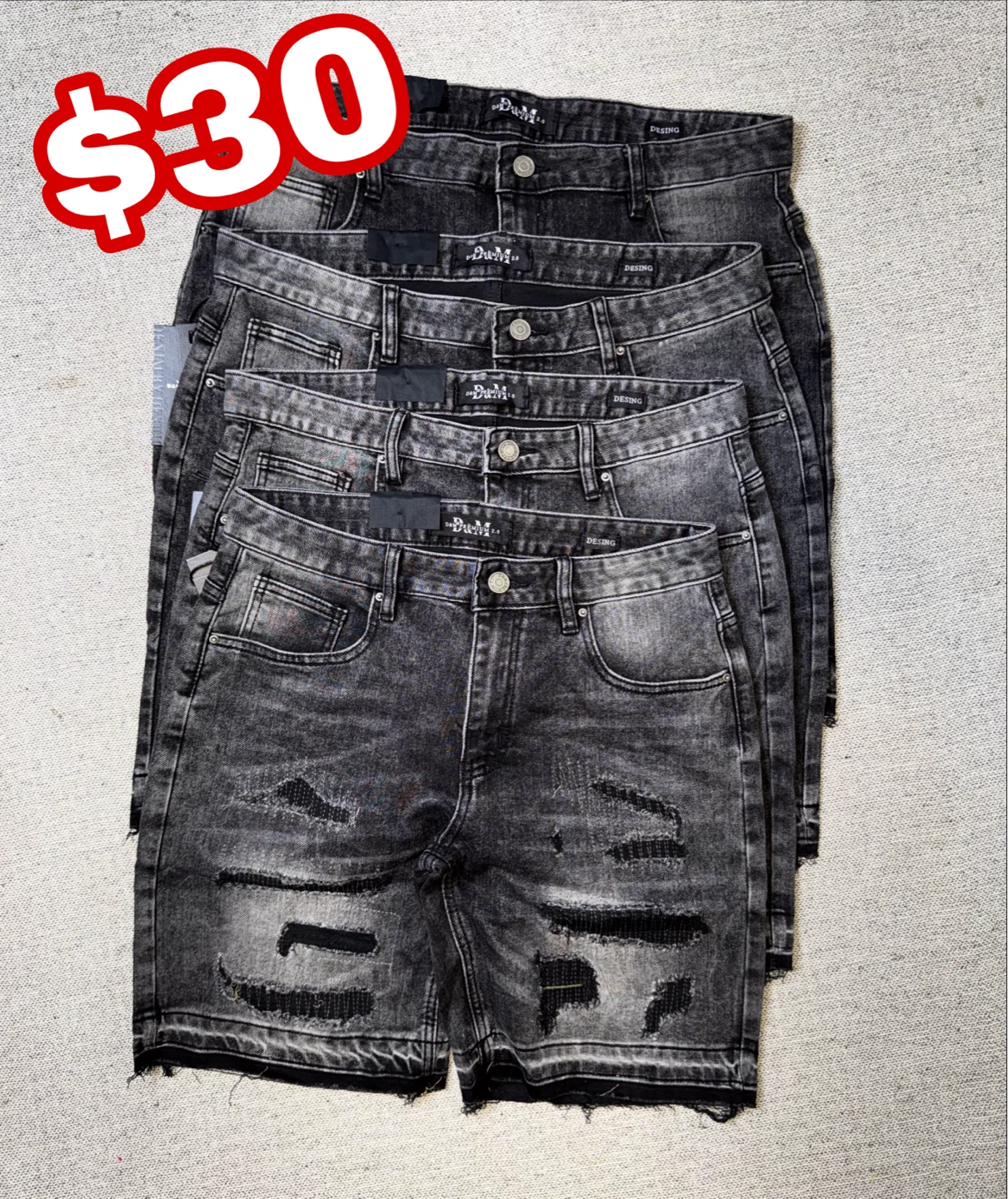 D&M Distressed Denim Shorts