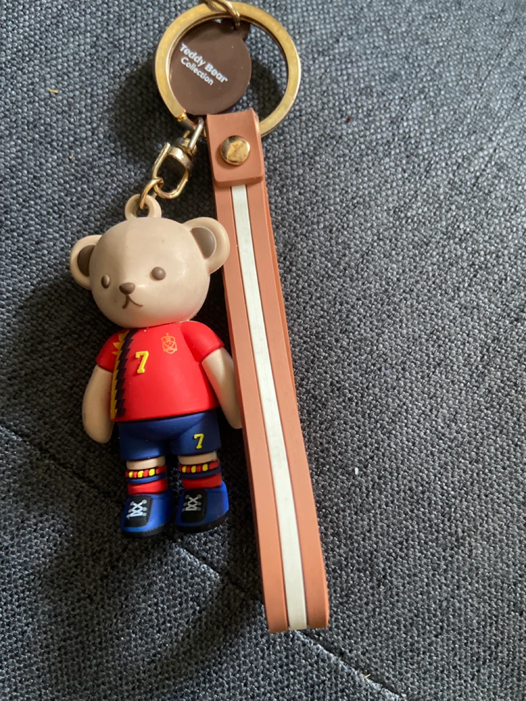 Teddy Bear Collection Soccer Player Keychain