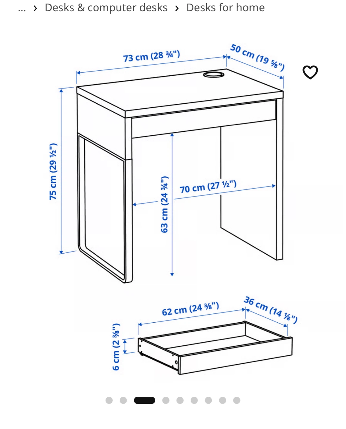 Ikea Micke Desk - photo 3