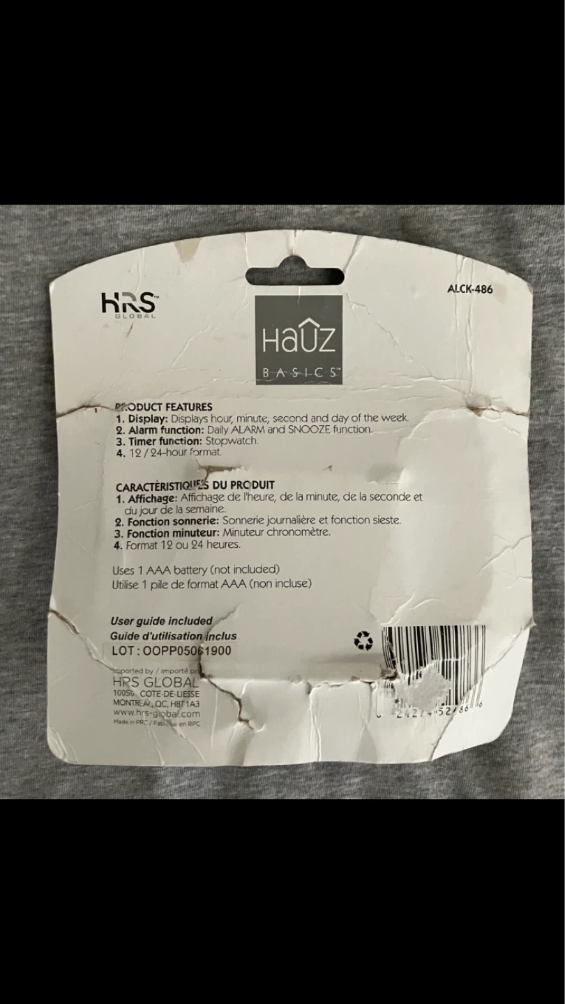 HAUZ BASICS Digital Alarm Clock ALCK-486 🕰️⏰⏱️⏲️⌚️ - photo 3