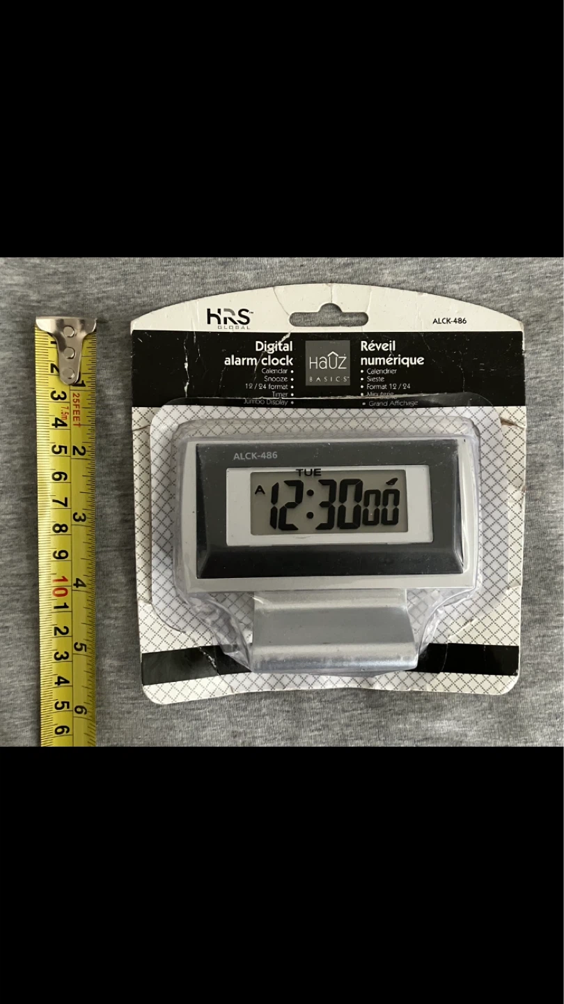 HAUZ BASICS Digital Alarm Clock ALCK-486 🕰️⏰⏱️⏲️⌚️ - photo 2