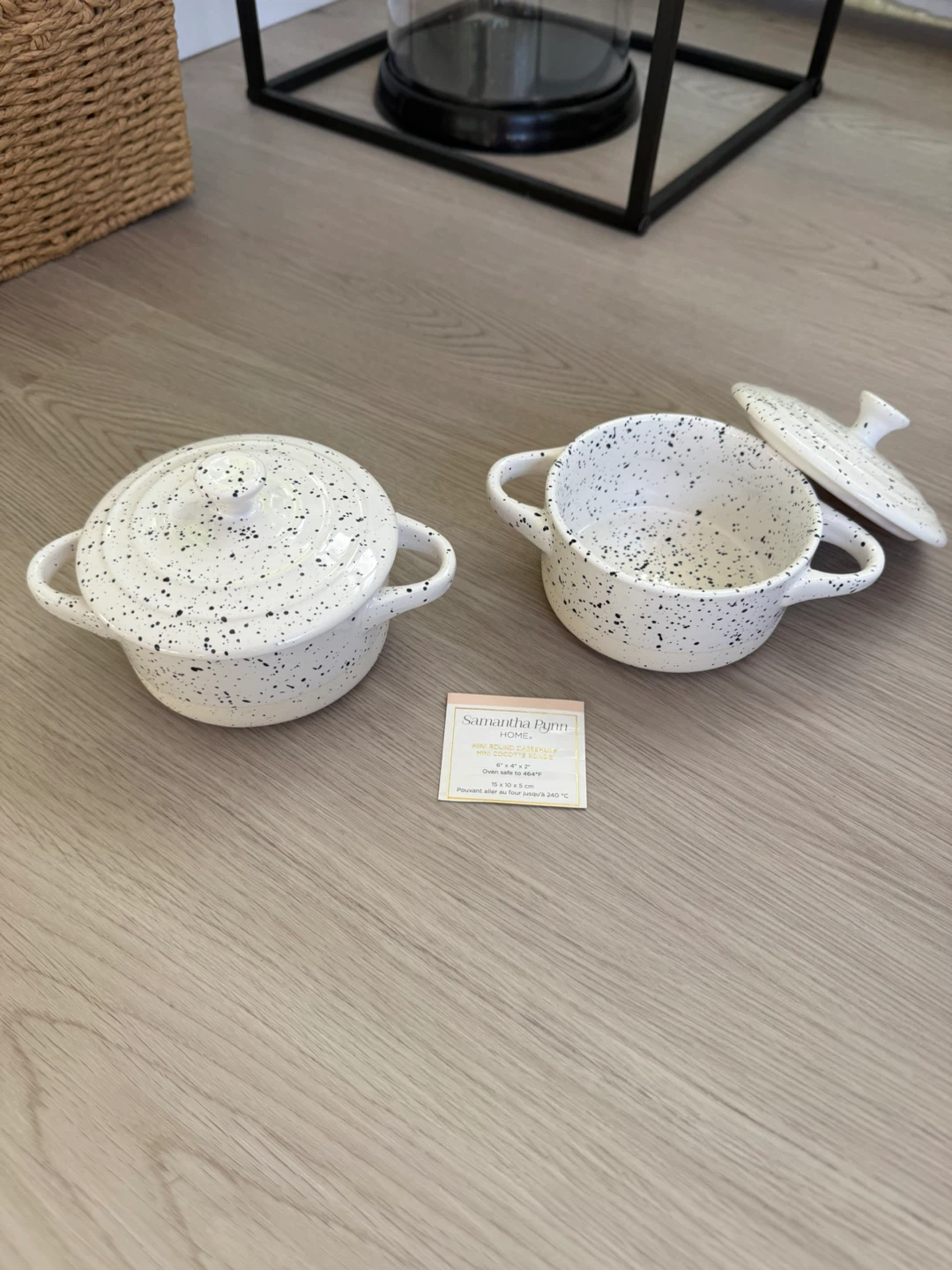 Two *NEW* miniature casserole pots with lids (oven safe!!) - photo 4