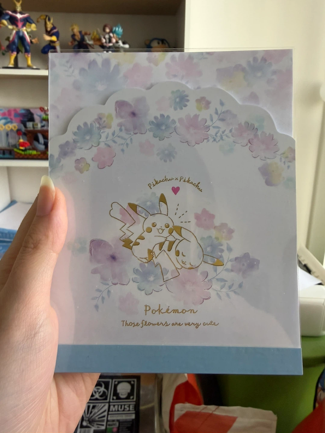 SUPER RARE pikachu x pikachu memo pad from japan