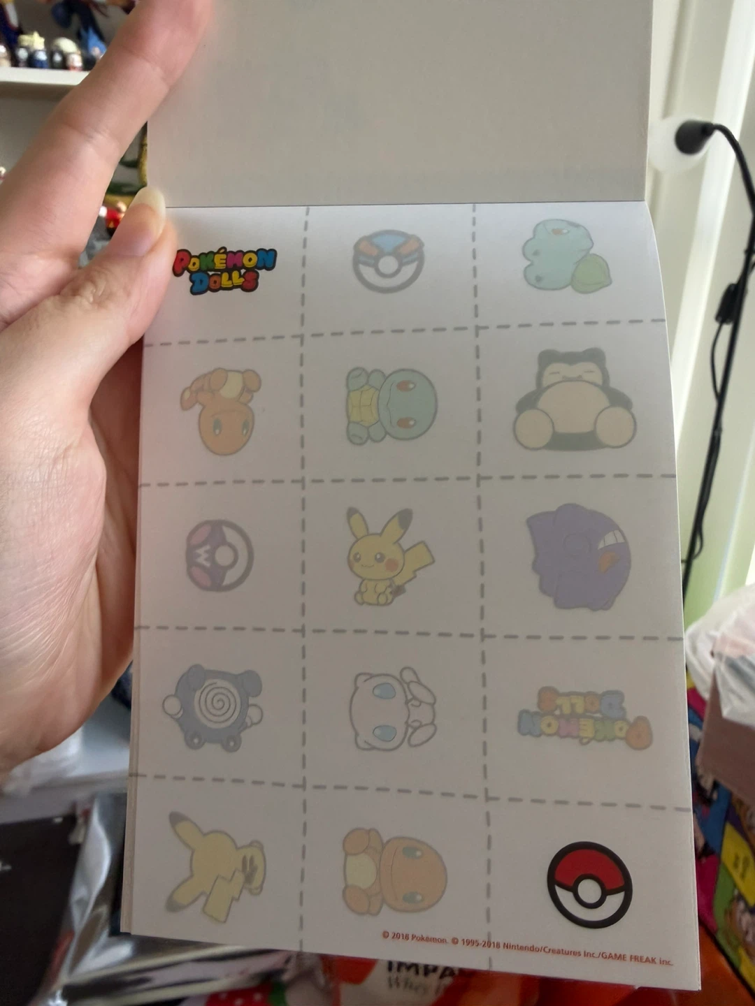SUPER RARE pokemon dolls (pikachu ver) memo pad from japan - photo 2