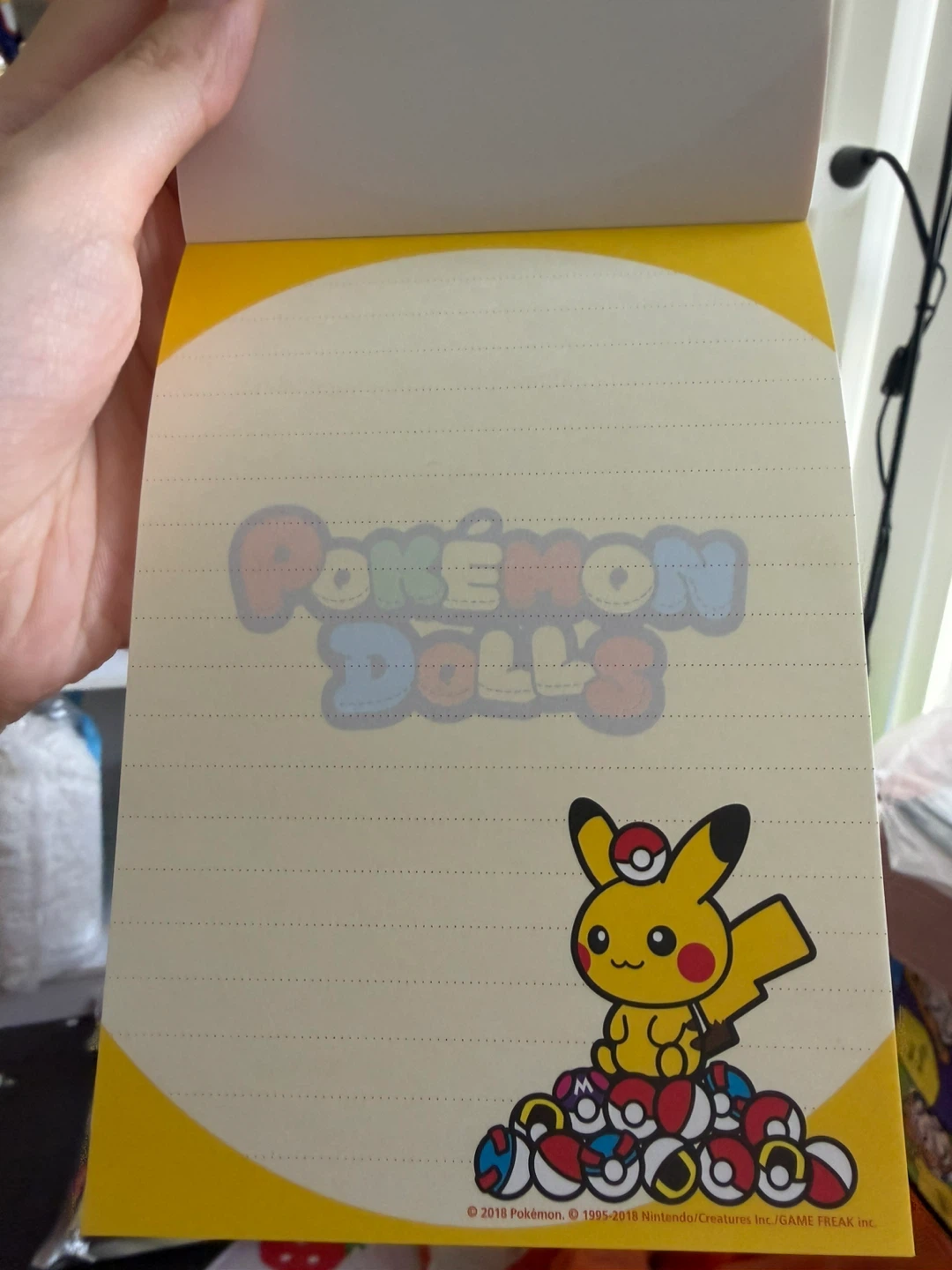 SUPER RARE pokemon dolls (pikachu ver) memo pad from japan - photo 3