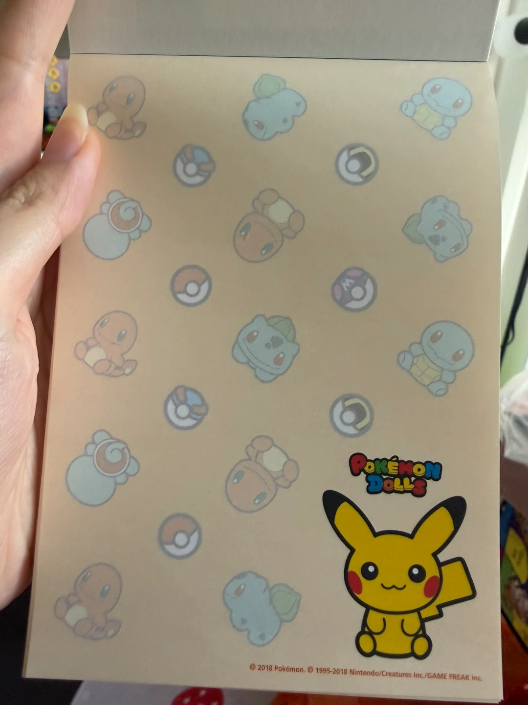 SUPER RARE pokemon dolls (starter ver) memo pad from japan - photo 2