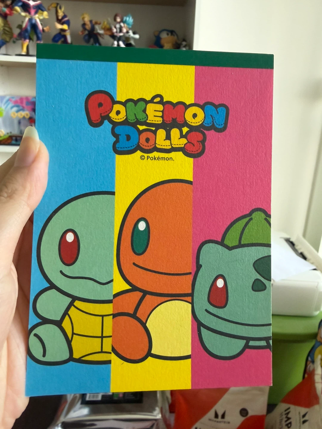 SUPER RARE pokemon dolls (starter ver) memo pad from japan