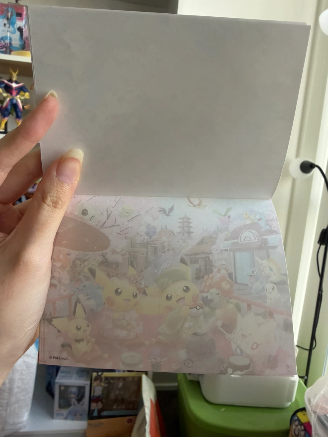 SUPER RARE kyoto exclusive pikachu memo pad from japan - photo 2