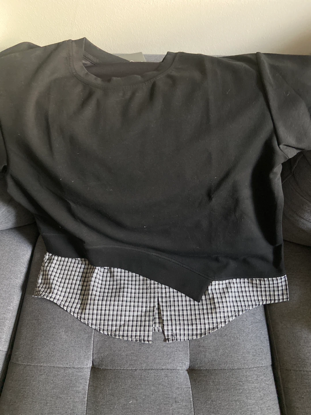 KENKI Black Layered Look T-Shirt - photo 2