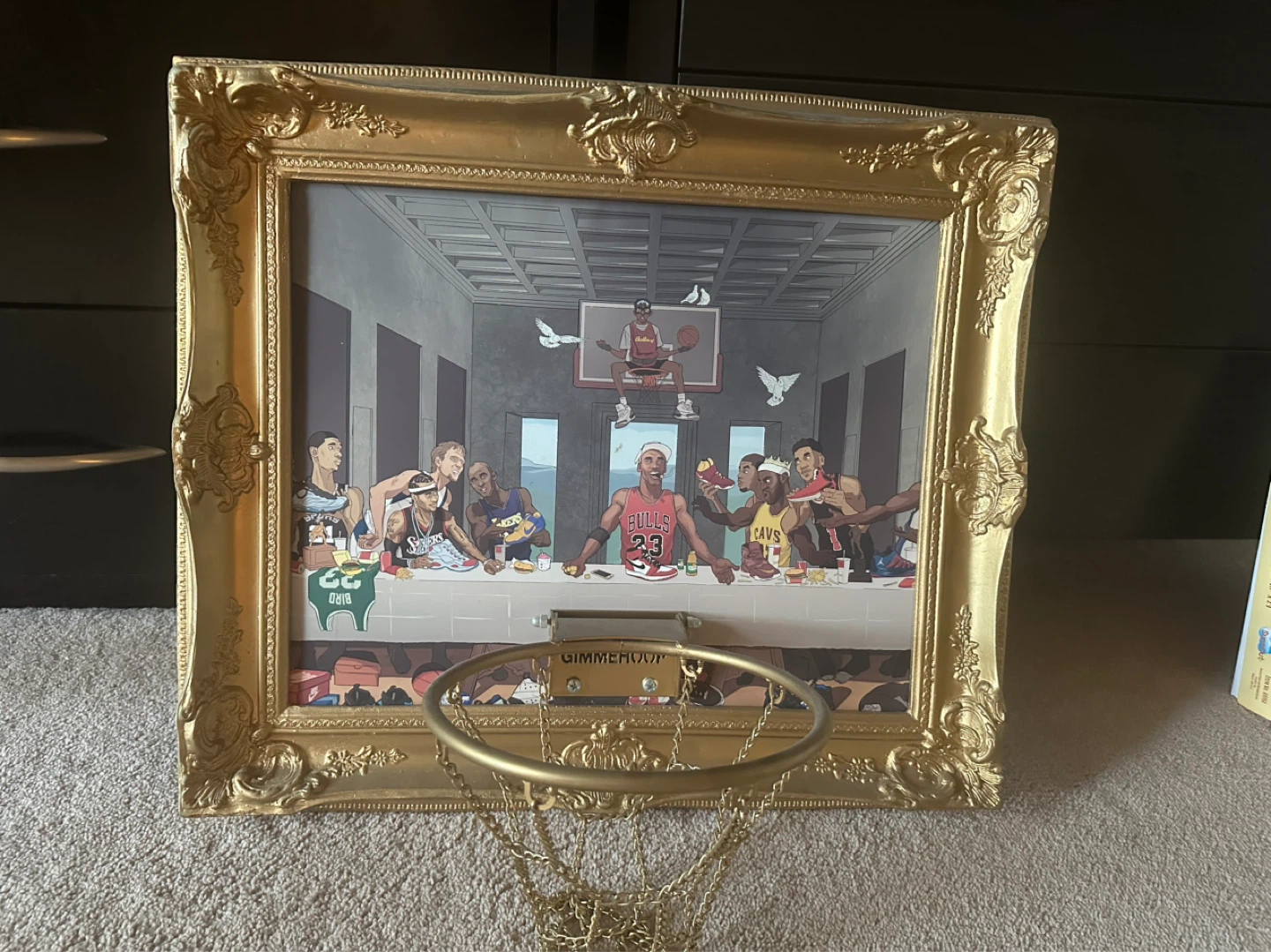 Gimmehoop Canvas Basketball Hoop - Michael Jordan Art