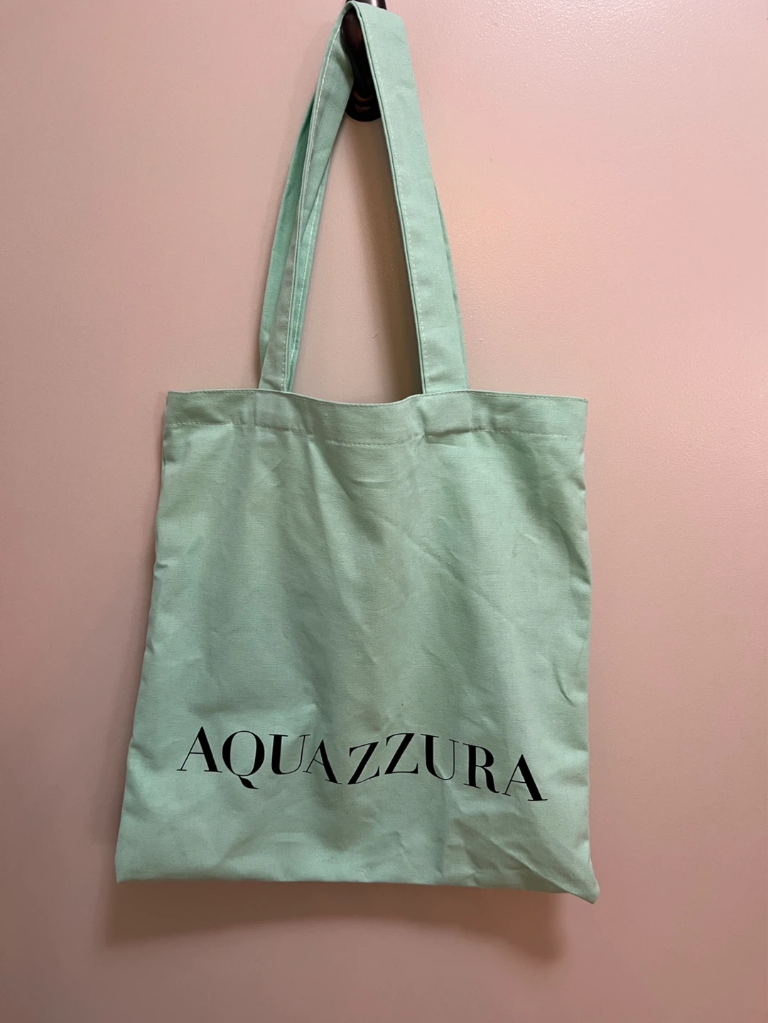 Aquazzura Mint Green Fabric Tote Bag - photo 2