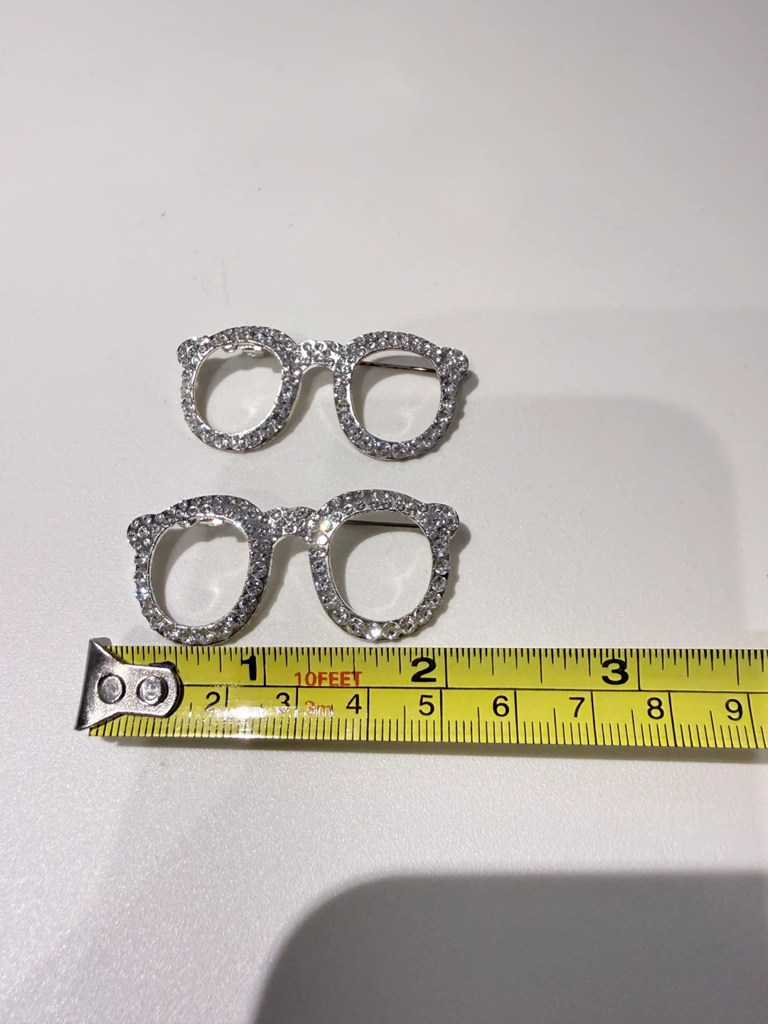 2 Rhinestone Eyeglasses Brooches - photo 3