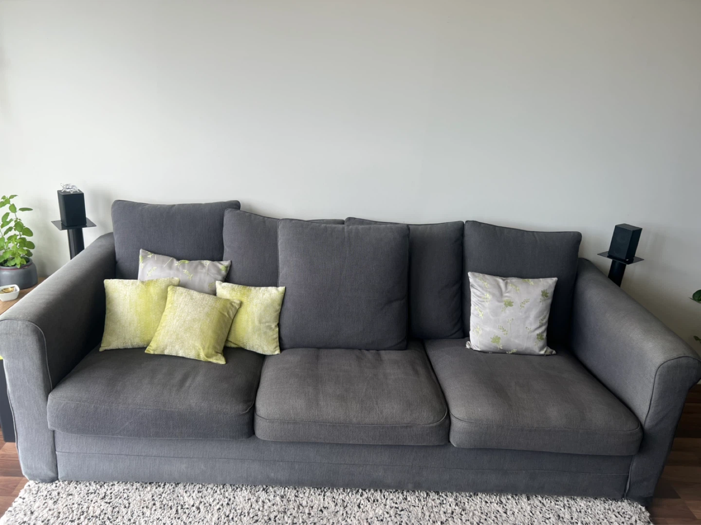 Dark Grey 3-Seater Sofa