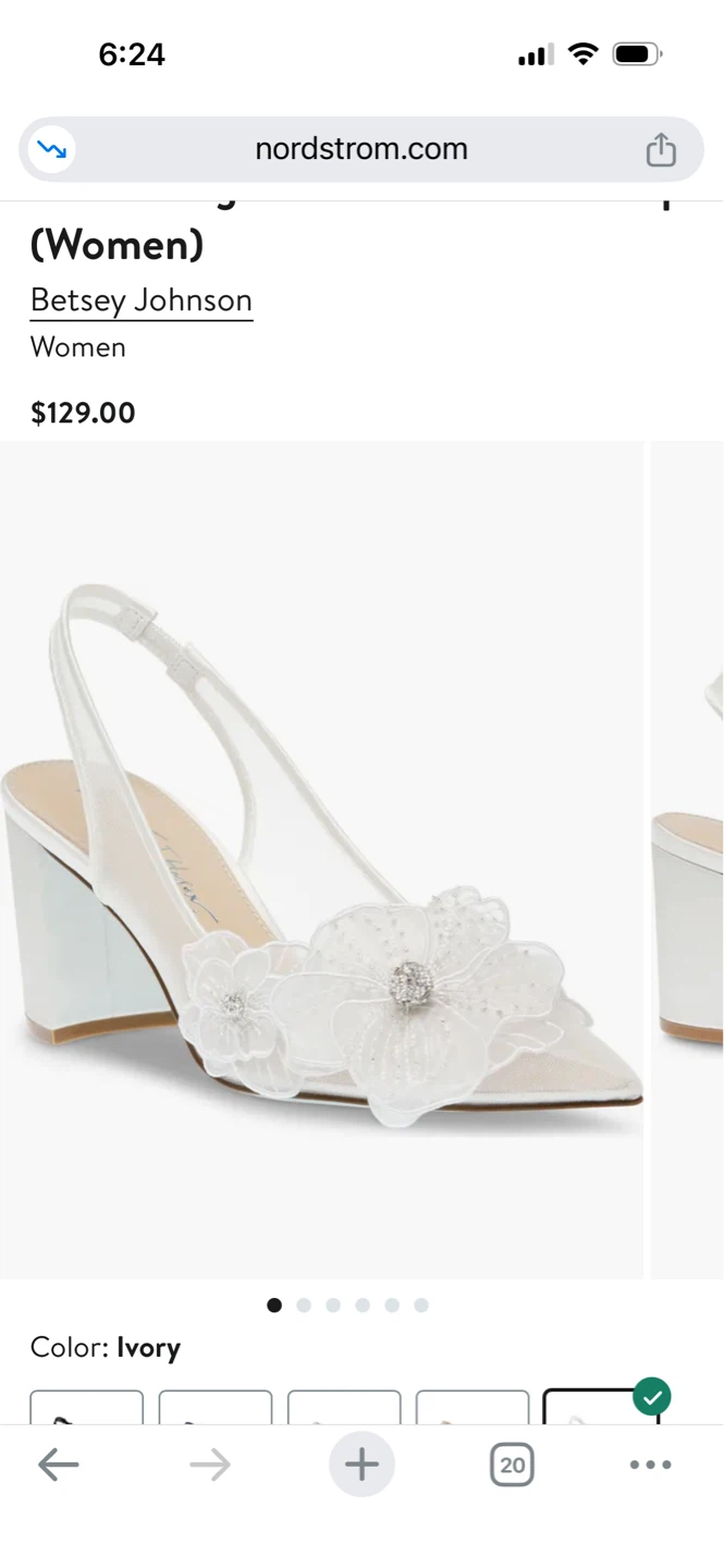 Petra Slingback Pointed Toe Pump (Women)
