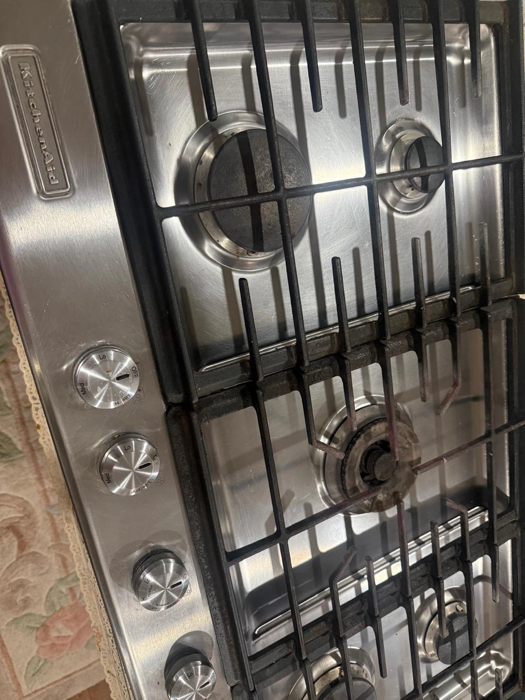 KitchenAid Stainless Steel Gas Cooktop 30 inch with 5 burner