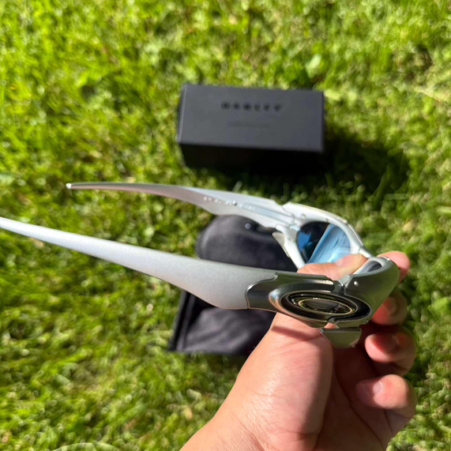 Oakley XX Metal Sunglasses - Silver/Blue - photo 4
