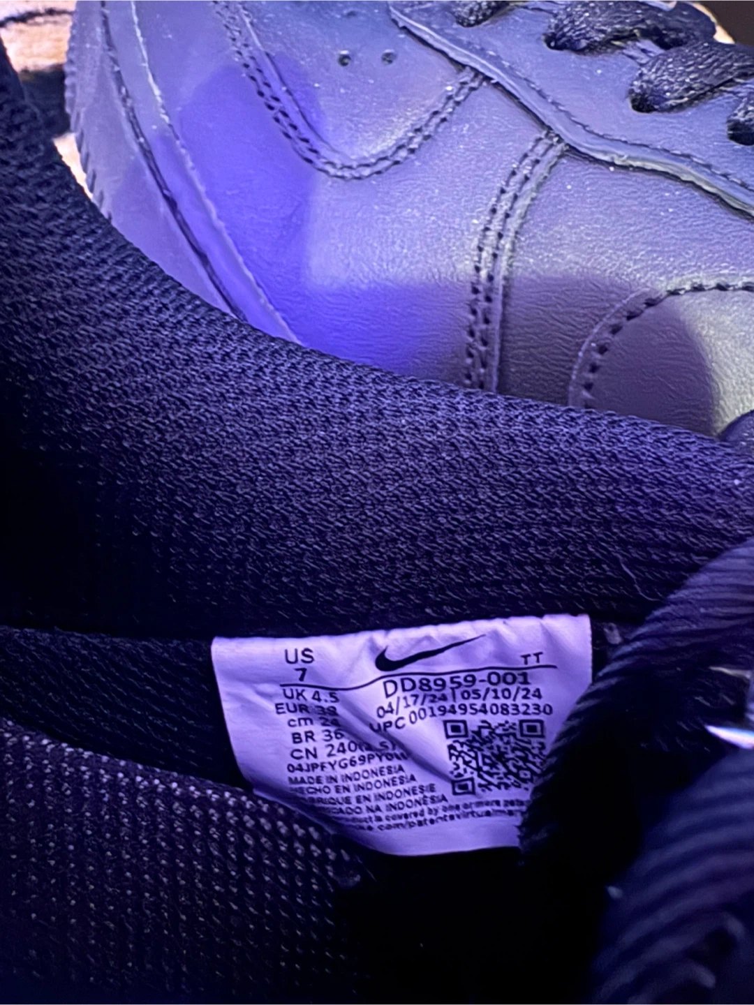 Nike Air Force 1 Low Black Sneakers - photo 3