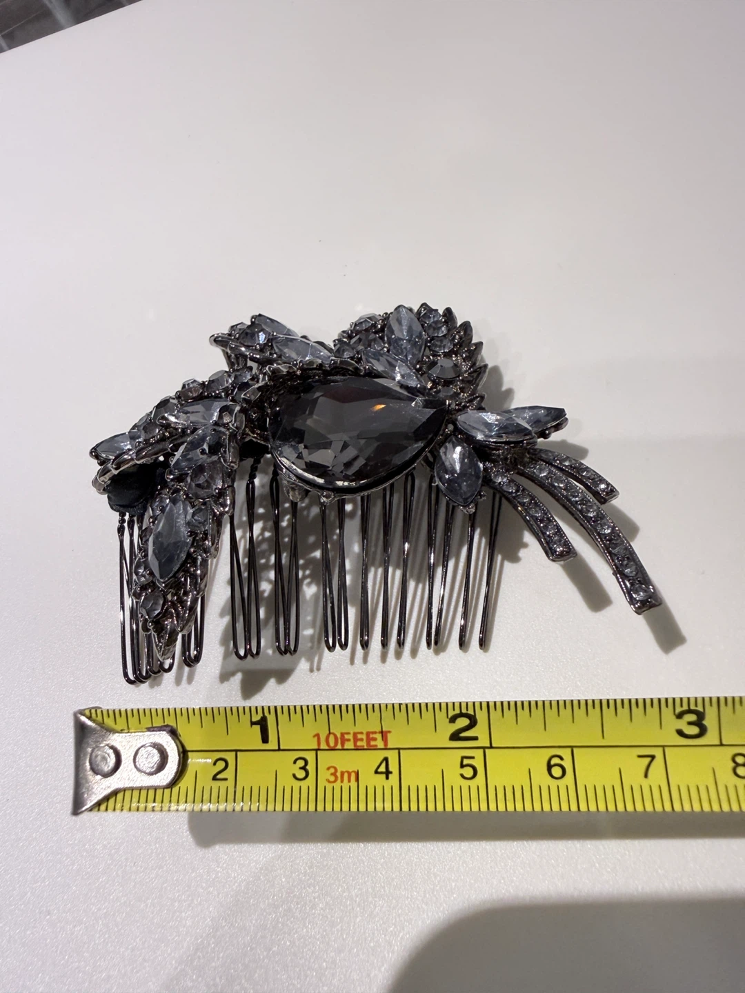 Decorative Hair Comb with Rhinestones - photo 4