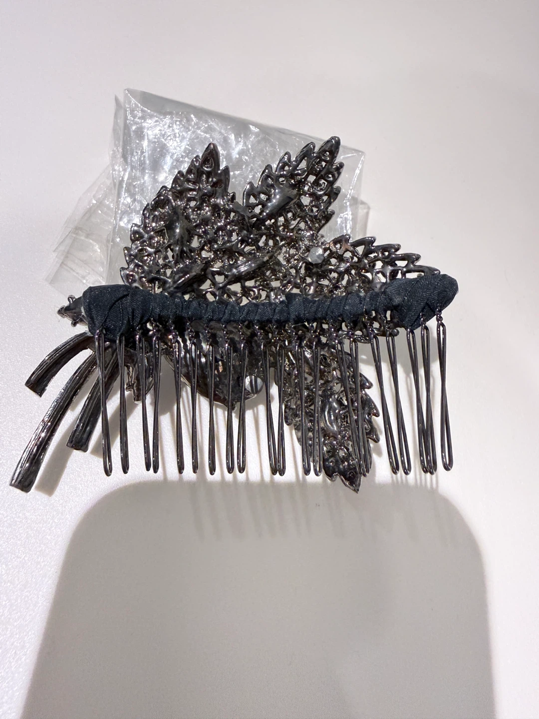Decorative Hair Comb with Rhinestones - photo 3