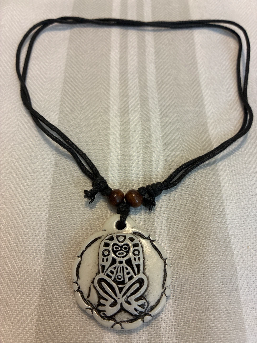 Pendant Necklace with Black Cord