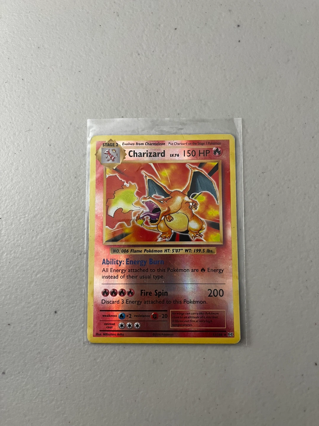 Pokemon Charizard LV.76 Trading Card - photo 3