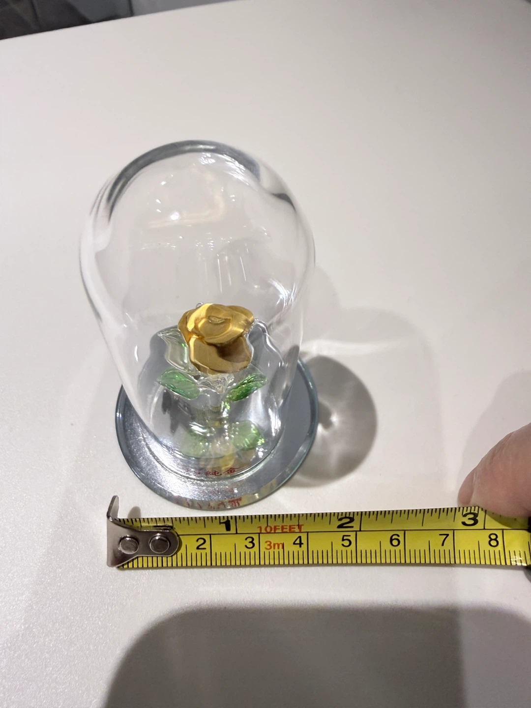 Gold Rose in glass Display - photo 3