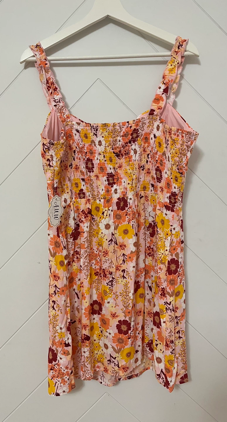 A.U.W. Secret Charm LAINY Floral Smocked Mini Dress - photo 4