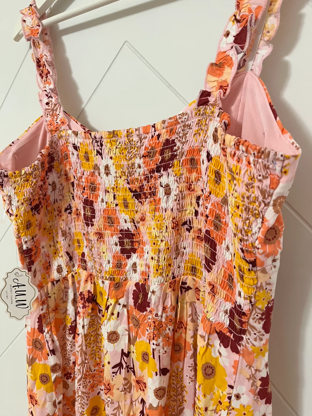 A.U.W. Secret Charm LAINY Floral Smocked Mini Dress - photo 3