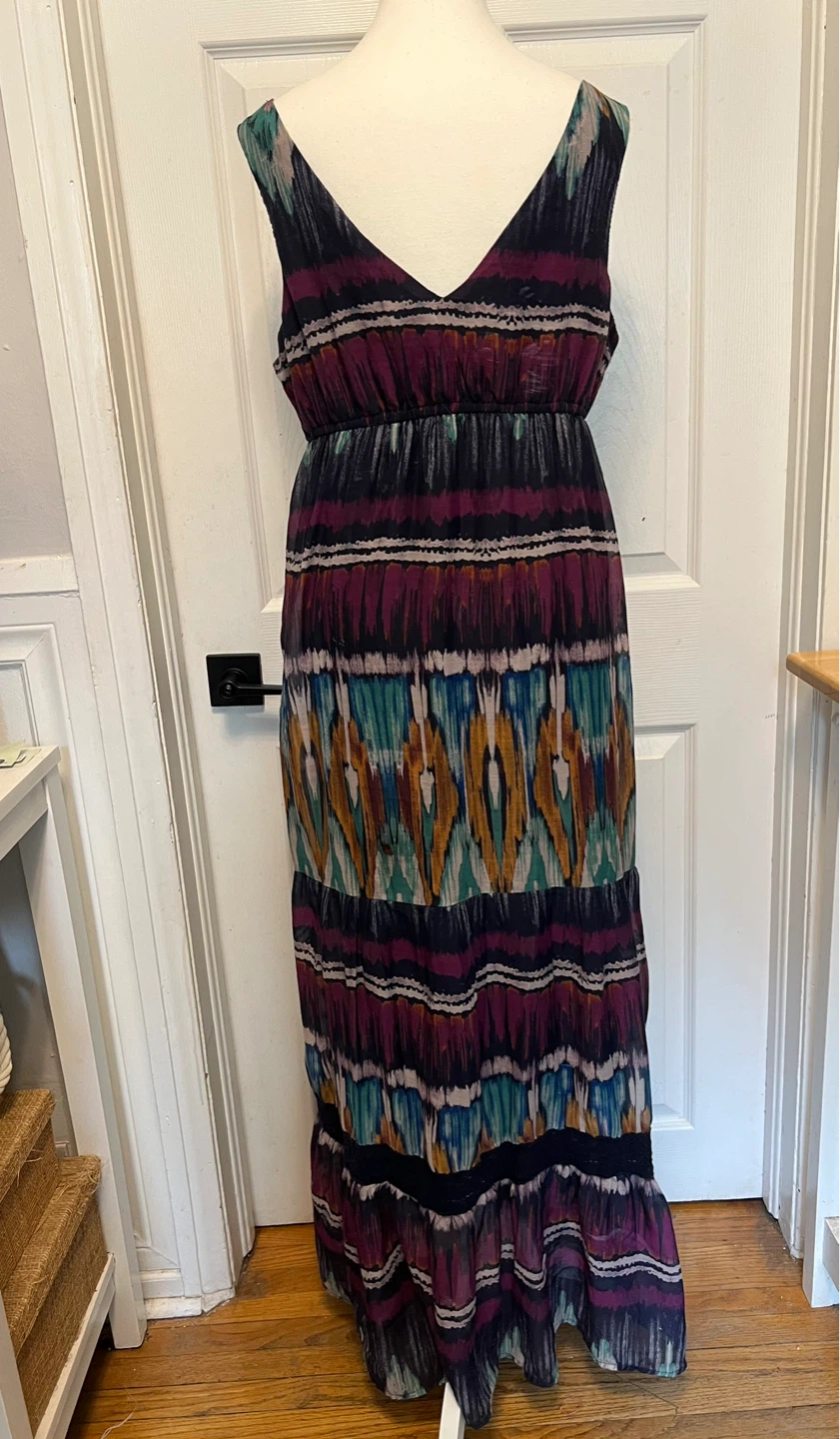 Maxi Dress with Ruffle Detail- Medium - photo 2