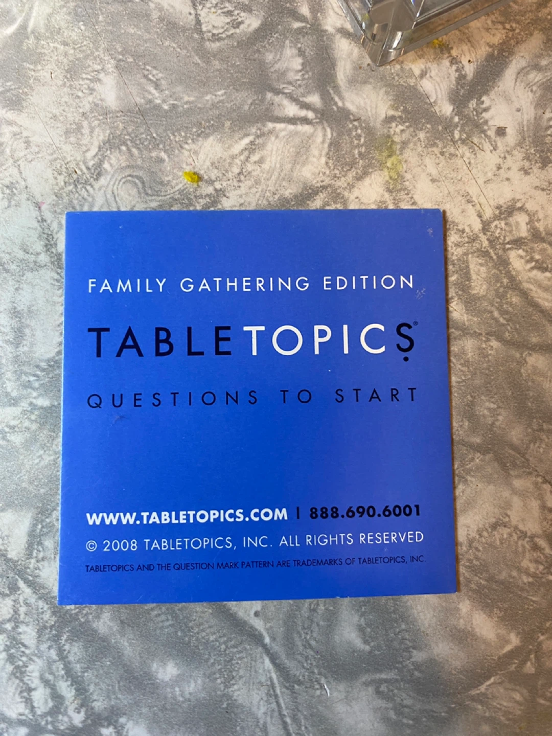 TableTopics Family Gathering game! - photo 2
