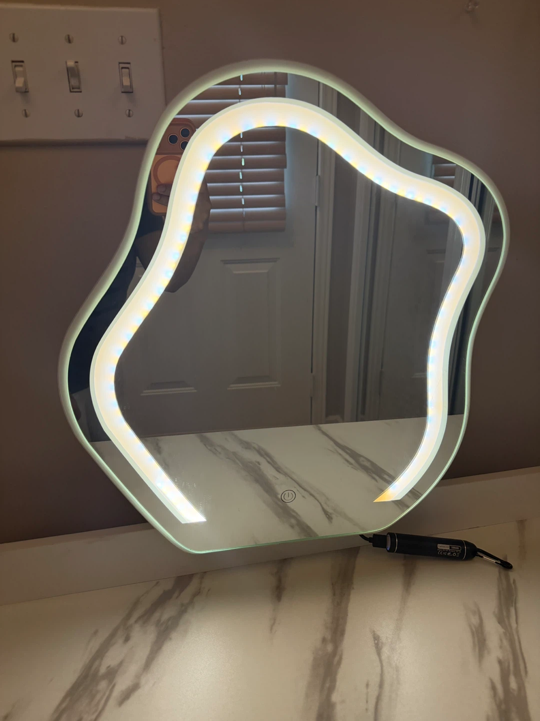 Vanity Desk with LED Mirror - photo 5