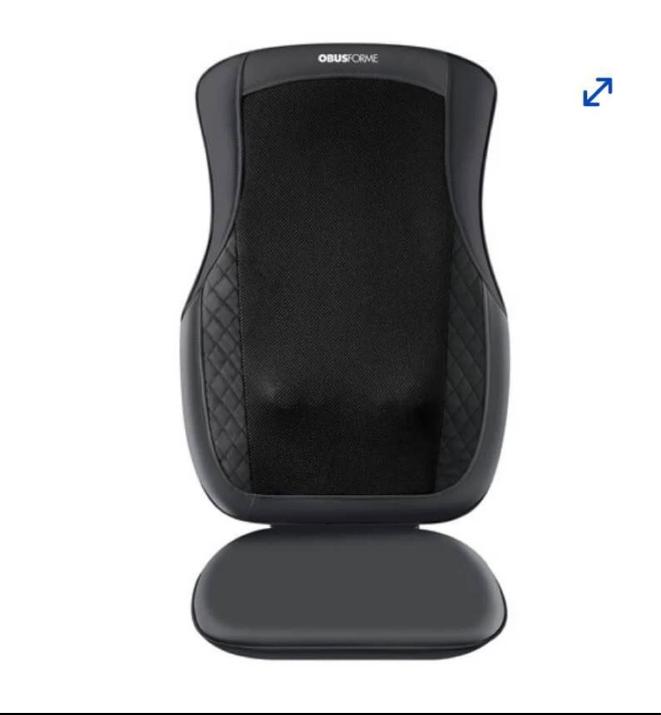 Obusforme Shiatsu Massage Cushion with Heat - photo 4