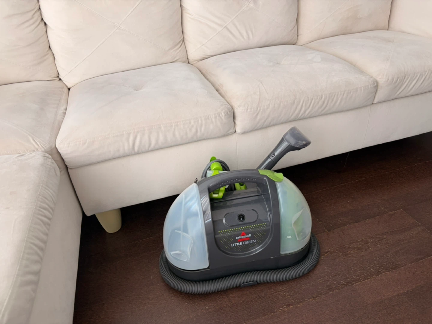 L-Shaped Sectional Sofa + Couch Vacuum Cleaner - photo 2