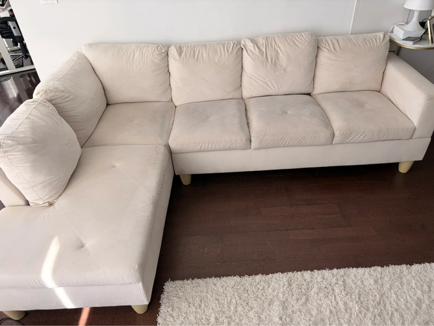 L-Shaped Sectional Sofa + Couch Vacuum Cleaner - photo 4
