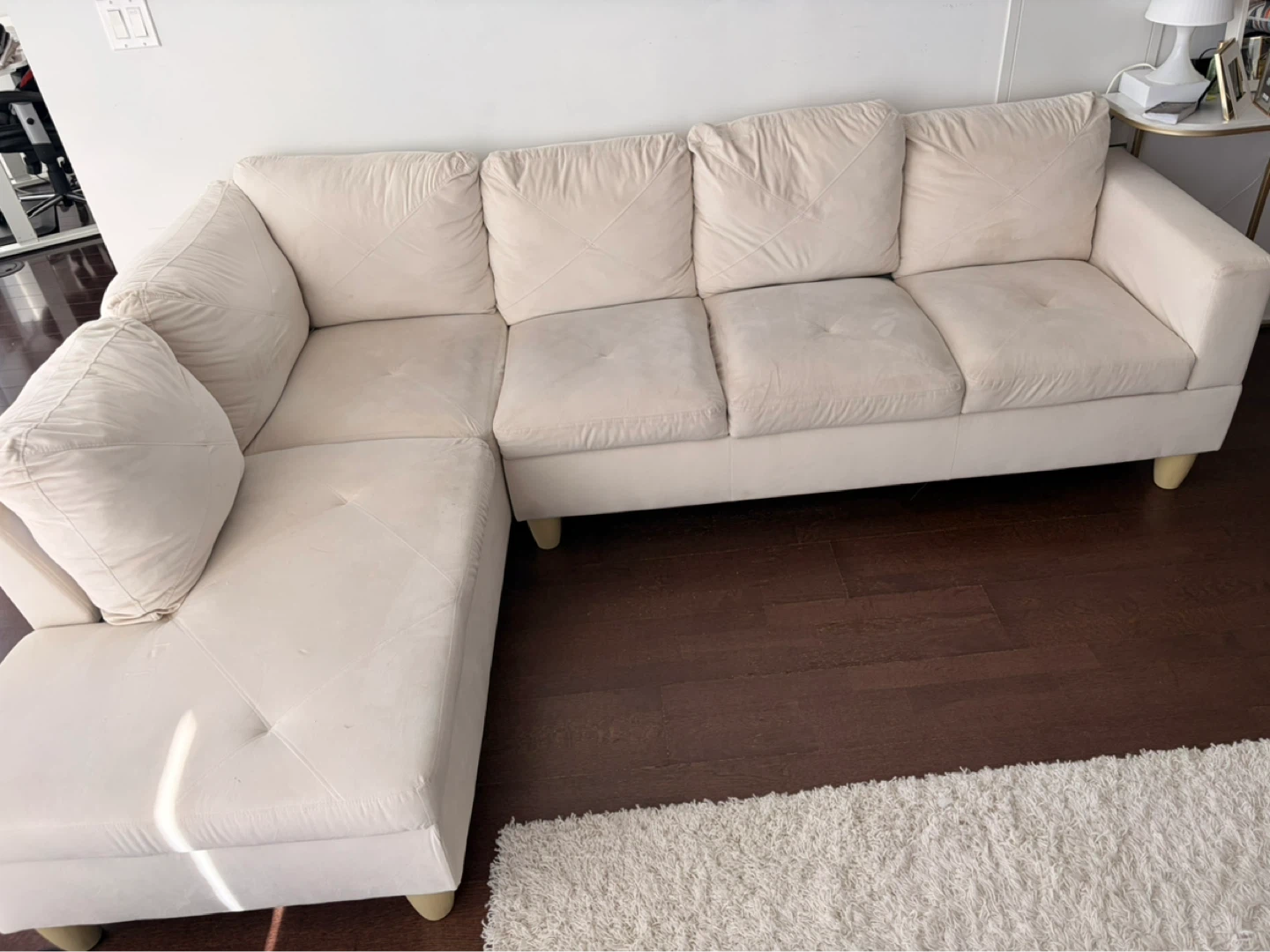L-Shaped Sectional Sofa + Couch Vacuum Cleaner - photo 3