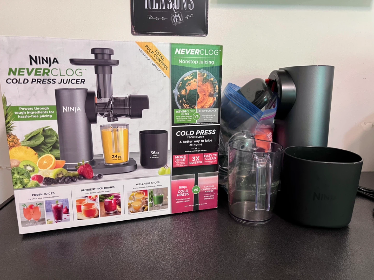 Ninja NeverClog Cold Press Juicer – Like New in Box