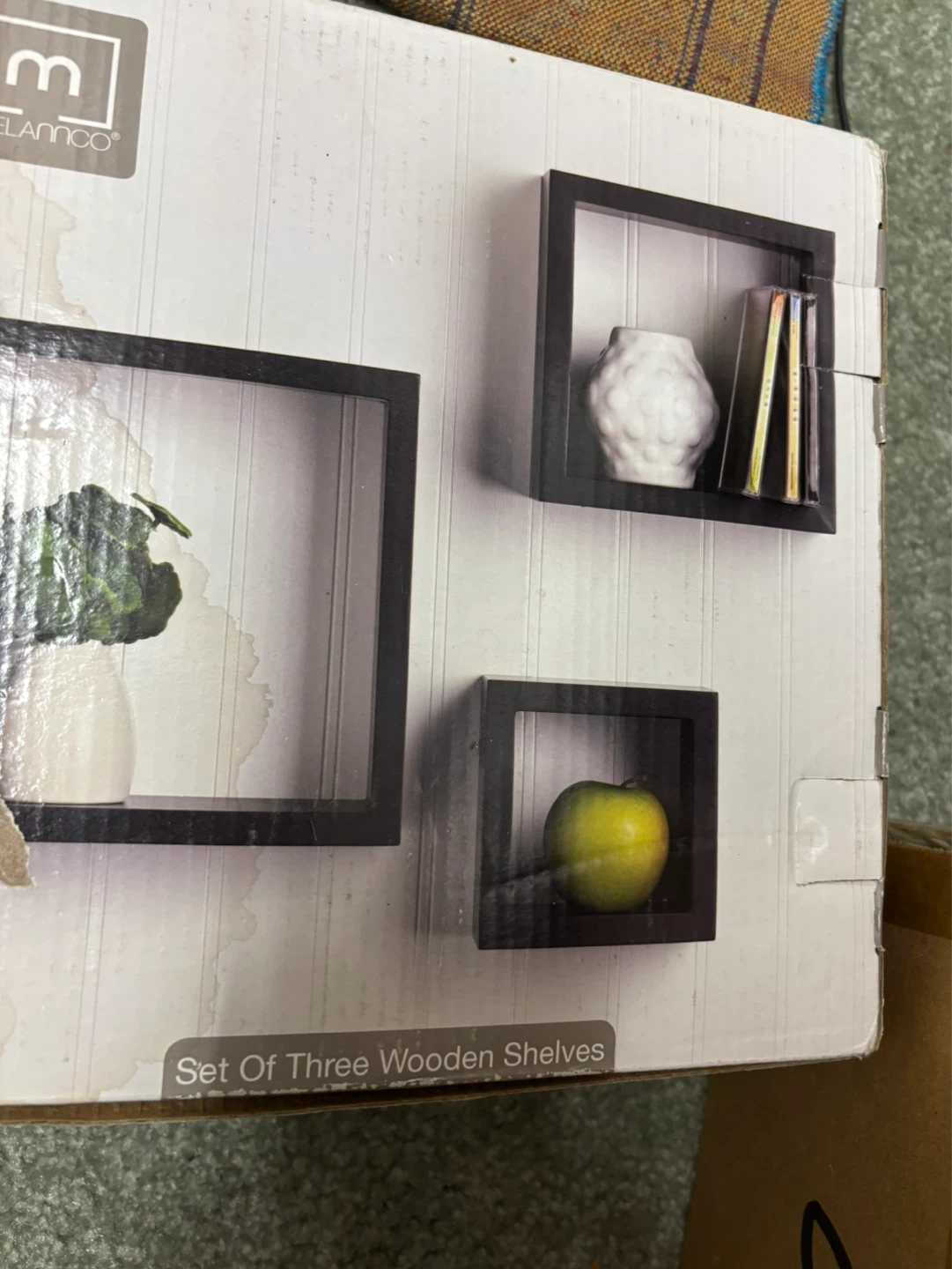 Set Of Three Wooden Shelves new