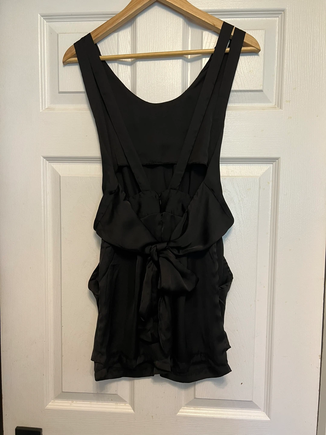 New- Black satin Romper - Medium - photo 3
