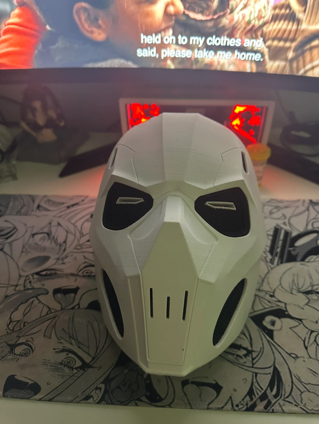 White Tactical Mask/Helmet