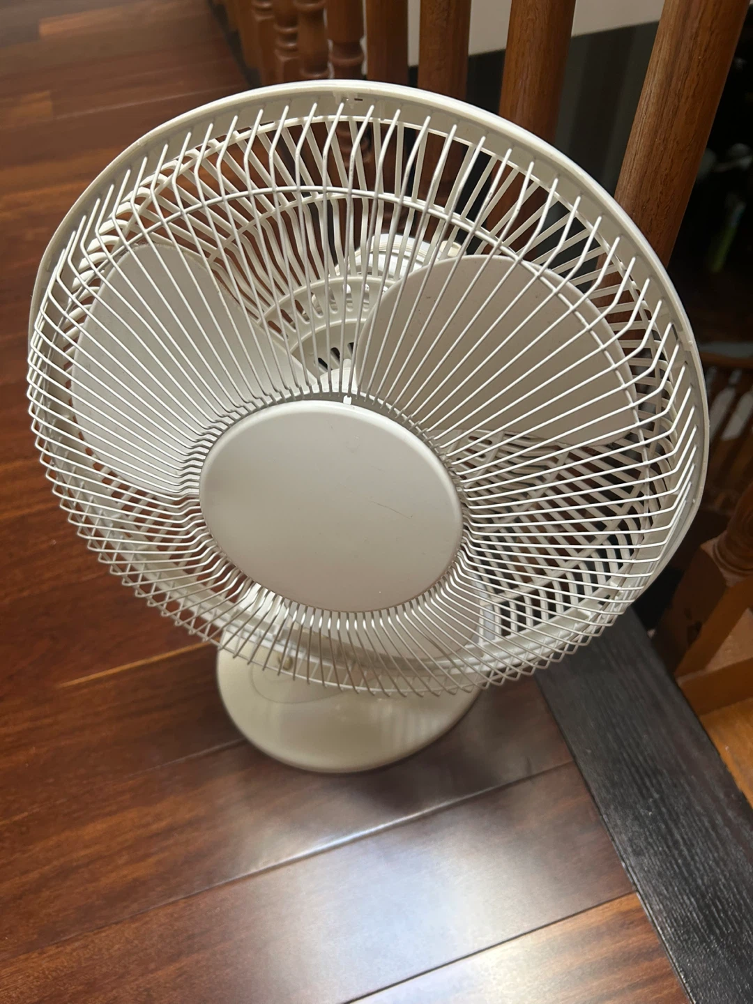 White Tabletop Fan