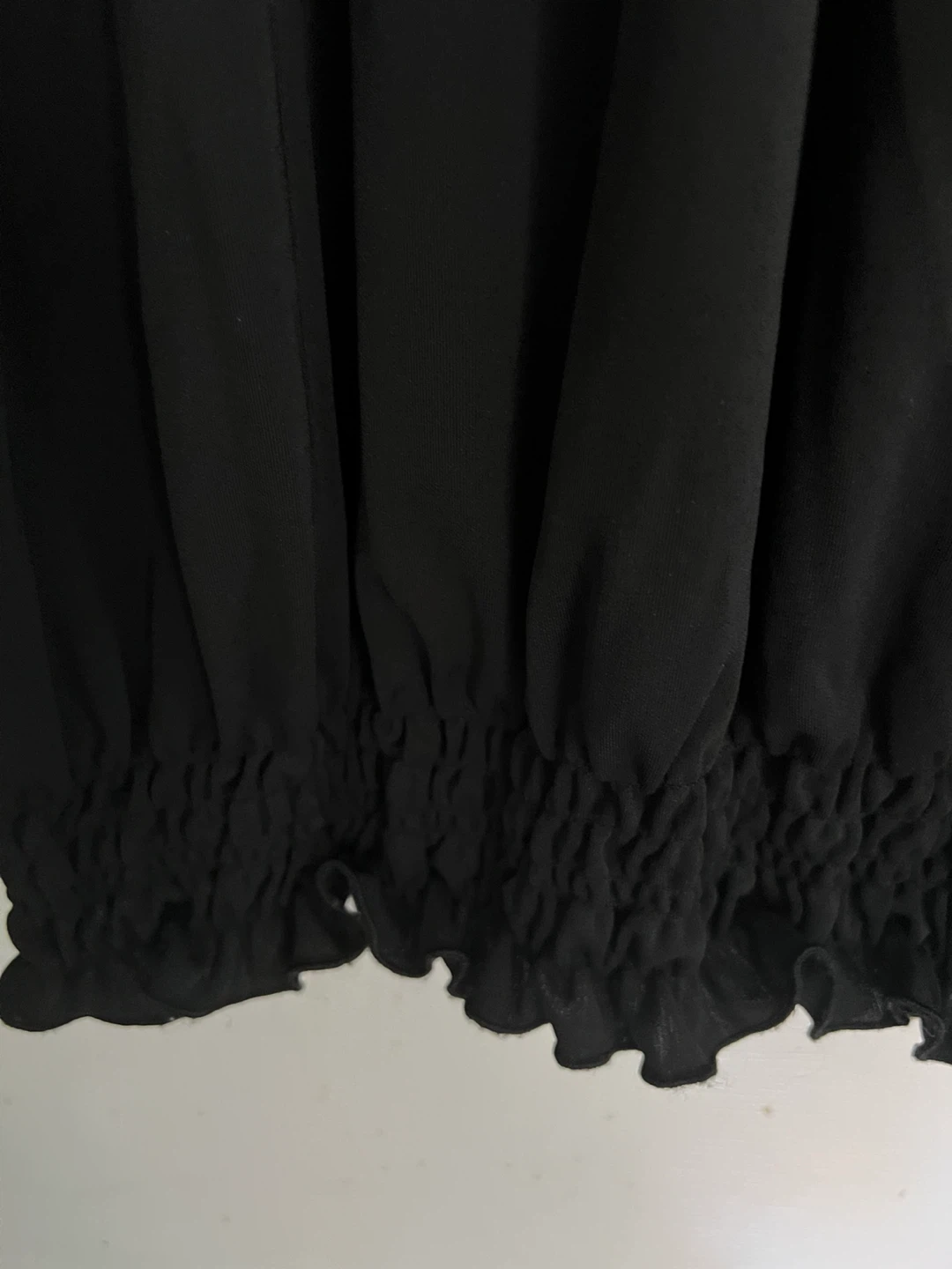 Black Off-the-Shoulder Smocked Dress - photo 2